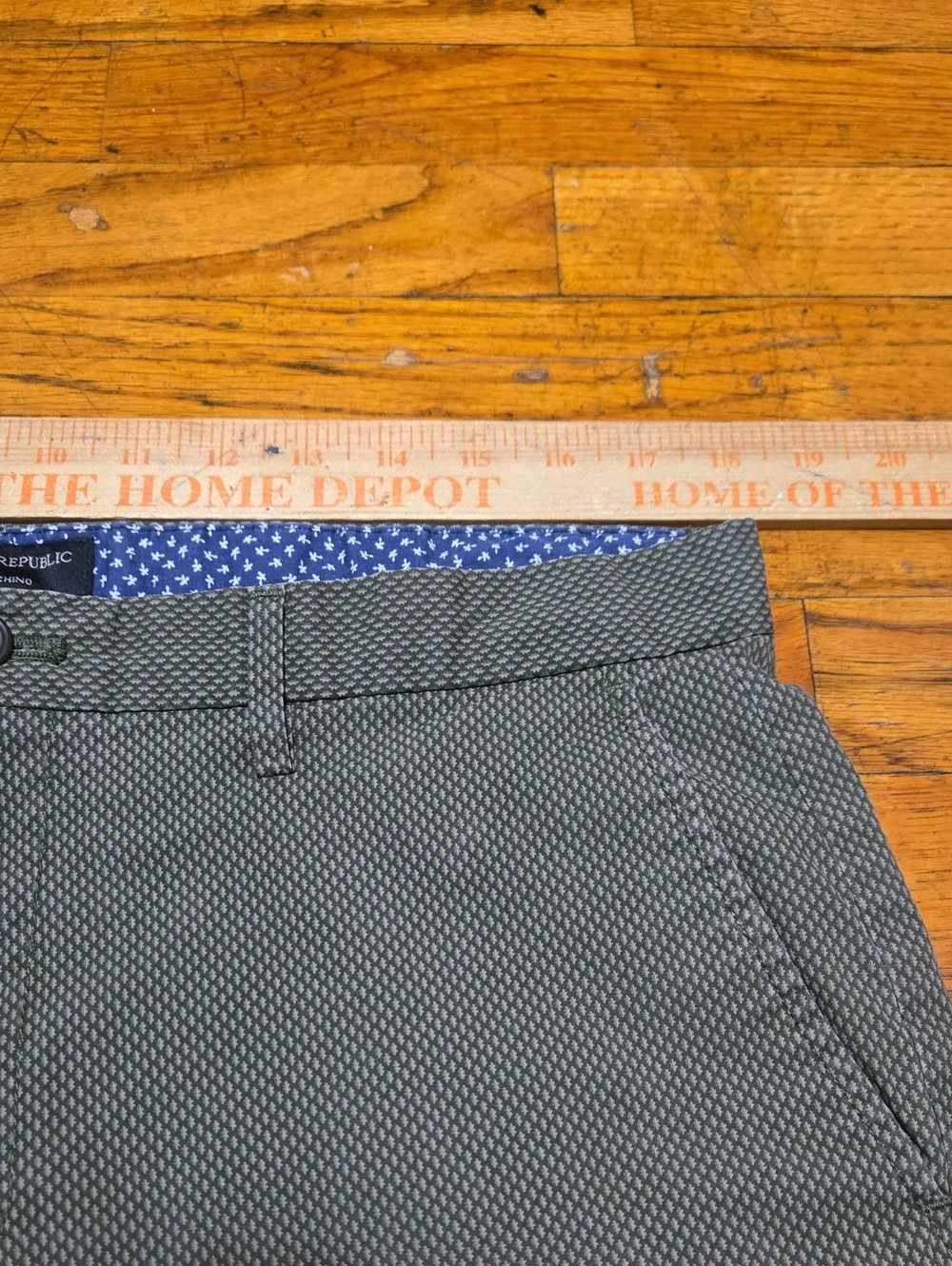 Banana Republic Pants Mens 35x30 (36x28.5) Green Geometric Aiden Chino  Casual
